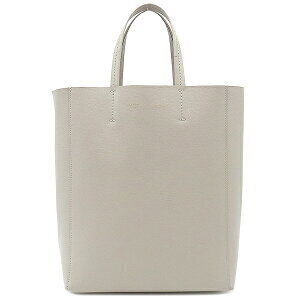 Celine Vertical Cabas Bag Gray Leather Tote Shoulder